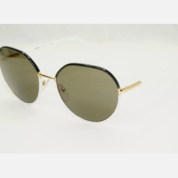 Prada Sunglasses Brown Round Women Italy